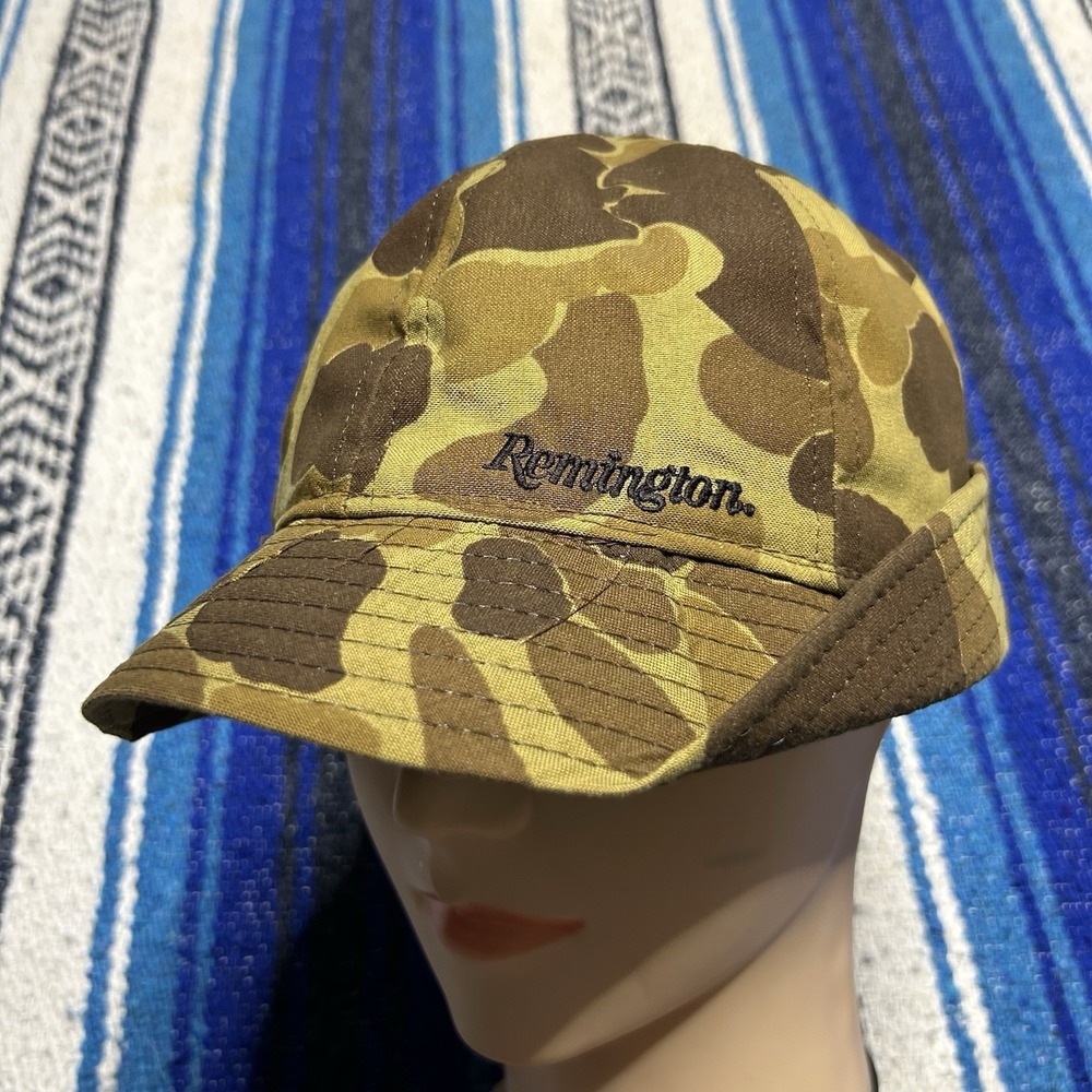 Vintage Remington Original Jones Camo Hunting Hat Cap Medium Made USA Duck